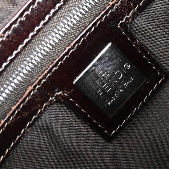 Fendi Black Suede Mamma Baguette Handbag 2348-26325-099 155290 - Picture 8 of 10